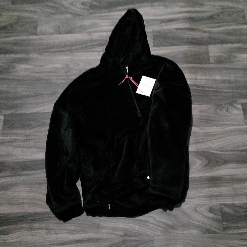 Juicy Couture Women's Sport Pullover Hoodie Fluffy + Soft Faux Fur